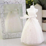 White Bridal Bride Shape Candle