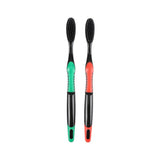 2Pcs Ultra  Bamboo Charcoal Toothbrush