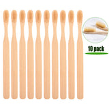 10pcs/lot Environmental Bamboo Toothbrush