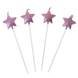 Heart And Star Candles Cake